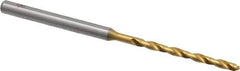 OSG - #47 130° Cobalt Jobber Drill - TiN Finish, Right Hand Cut, Spiral Flute, Straight Shank, 2-1/4" OAL, Standard Point - Eagle Tool & Supply