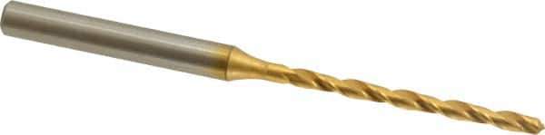OSG - #39 130° Cobalt Jobber Drill - TiN Finish, Right Hand Cut, Spiral Flute, Straight Shank, 2-13/16" OAL, Standard Point - Eagle Tool & Supply