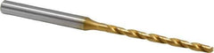 OSG - #35 130° Cobalt Jobber Drill - TiN Finish, Right Hand Cut, Spiral Flute, Straight Shank, 2-15/16" OAL, Standard Point - Eagle Tool & Supply
