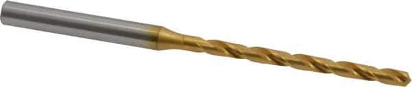 OSG - #31 130° Cobalt Jobber Drill - TiN Finish, Right Hand Cut, Spiral Flute, Straight Shank, 3-1/16" OAL, Standard Point - Eagle Tool & Supply