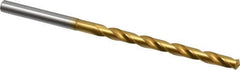OSG - #16 130° Cobalt Jobber Drill - TiN Finish, Right Hand Cut, Spiral Flute, Straight Shank, 3-5/8" OAL, Standard Point - Eagle Tool & Supply