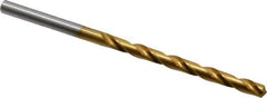 OSG - #13 130° Cobalt Jobber Drill - TiN Finish, Right Hand Cut, Spiral Flute, Straight Shank, 3-3/4" OAL, Standard Point - Eagle Tool & Supply