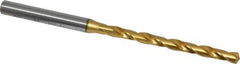 OSG - #11 130° Cobalt Jobber Drill - TiN Finish, Right Hand Cut, Spiral Flute, Straight Shank, 4-1/8" OAL, Standard Point - Eagle Tool & Supply