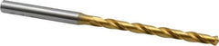 OSG - #10 130° Cobalt Jobber Drill - TiN Finish, Right Hand Cut, Spiral Flute, Straight Shank, 4-1/4" OAL, Standard Point - Eagle Tool & Supply