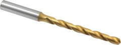 OSG - Letter G 130° Cobalt Jobber Drill - TiN Finish, Right Hand Cut, Spiral Flute, Straight Shank, 4-11/16" OAL, Standard Point - Eagle Tool & Supply