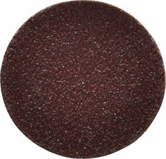 Merit Abrasives - 1" Disc Diam, 80 Grit, Aluminum Oxide Quick Change Disc - Type S Attaching System, Coated, Maroon, Medium Grade, 40,000 RPM - Eagle Tool & Supply