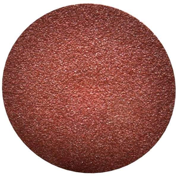 Merit Abrasives - 3" Disc Diam, 60 Grit, Aluminum Oxide Quick Change Disc - Type S Attaching System, Coated, Maroon, Medium Grade, 20,000 RPM - Eagle Tool & Supply