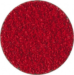 Merit Abrasives - 2" Disc Diam, 40 Grit, Ceramic Quick Change Disc - Type S Attaching System, Coated, Coarse Grade, 30,000 RPM - Eagle Tool & Supply