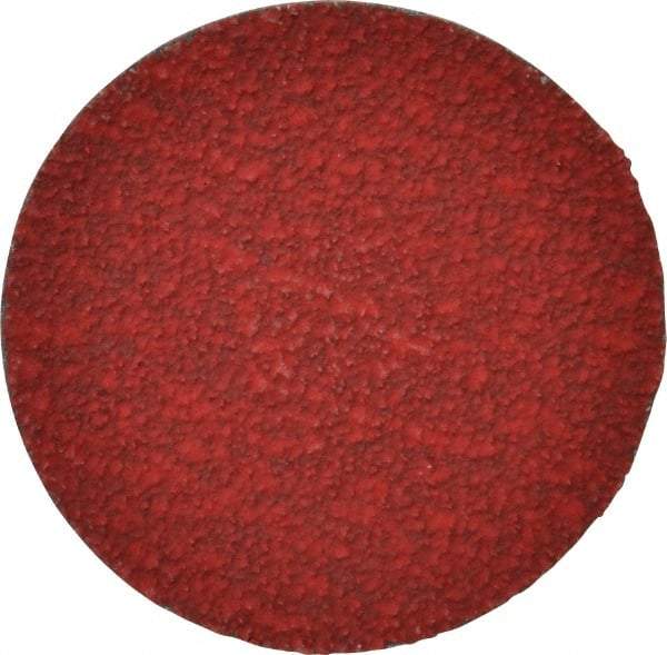 Merit Abrasives - 3" Disc Diam, 40 Grit, Ceramic Quick Change Disc - Type R Attaching System, Coated, Coarse Grade, 20,000 RPM - Eagle Tool & Supply