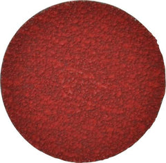 Merit Abrasives - 3" Disc Diam, 40 Grit, Ceramic Quick Change Disc - Type R Attaching System, Coated, Coarse Grade, 20,000 RPM - Eagle Tool & Supply