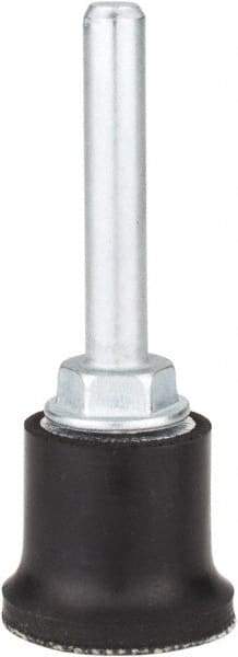 Merit Abrasives - 1" Diam Quick-Change Type R Disc Backing Pad - 1/4" Shank Diam, Medium Density, 40,000 RPM, Power-Lock Type 3 Compatible - Eagle Tool & Supply