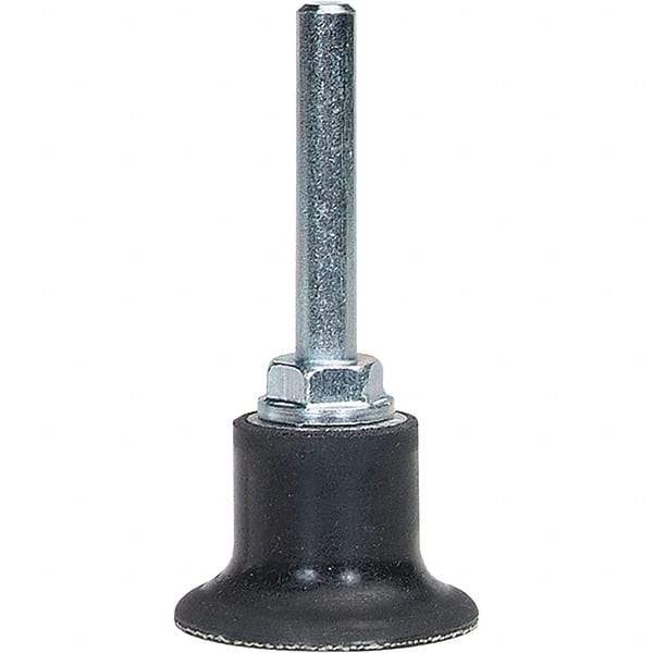 Merit Abrasives - 2" Diam Quick-Change Type TR / Type 3 Disc Backing Pad - 1/4" Shank Diam, Medium Density, 30,000 RPM, Type 3 Compatible - Eagle Tool & Supply