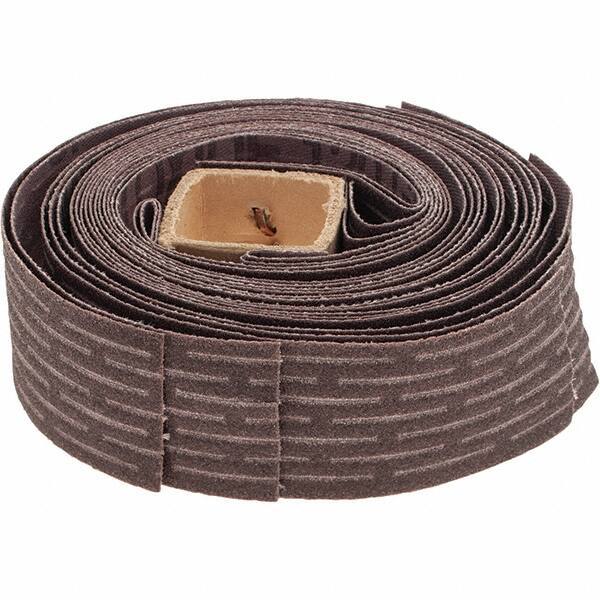 Merit Abrasives - 120 Grit, Scored Surface, Aluminum Oxide Sand-O-Flex Flap Wheel Refill - Fine Grade, 1-1/4" Trim Length x 1" Wide - Eagle Tool & Supply