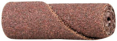 Merit Abrasives - 1/2" Max Roll Diam x 1-1/2" OAL, 60 Grit Aluminum Oxide Straight Cartridge Roll - 1/8" Pilot Hole Diam, Medium Grade, 23,000 Max RPM - Eagle Tool & Supply