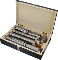 Interstate - 1 to 2" Face Diam, Expanding Lathe Mandrel Set - 3 Pieces - Eagle Tool & Supply