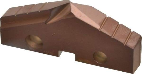 Allied Machine and Engineering - 2-1/16" Diam x 5/16" Thick, Seat Code 4, 132° Included Angle Spade Drill Insert - AM200 Coated, Cobalt, Grade Super Cobalt, Series GEN2 T-A - Eagle Tool & Supply