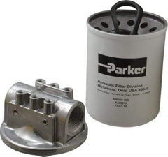 Parker - 1-1/4 NPTF, 10 Micron, Filter Assembly - Cellulose - Eagle Tool & Supply