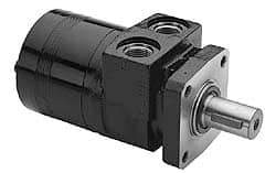 Parker - NPT Thread, 1/2" Port Size, 722 Max RPM, Bi Rotational, 4 Bolt Mount Hydraulic Motor - 1,800 Max psi, 10 Cu In Displacement, 180°F Max - Eagle Tool & Supply