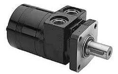 Parker - NPT Thread, 1/2" Port Size, 722 Max RPM, Bi Rotational, 4 Bolt Mount Hydraulic Motor - 1,800 Max psi, 11.9 Cu In Displacement, 180°F Max - Eagle Tool & Supply