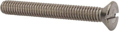 Value Collection - 5/16-18 UNC, 2-1/2" OAL Slotted Drive Machine Screw - Flat Head, Grade 316 Stainless Steel, Uncoated, Without Washer - Eagle Tool & Supply