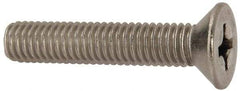 Value Collection - 3/8-16 UNC, 2" OAL Slotted Drive Machine Screw - Flat Head, Grade 316 Stainless Steel, Uncoated, Without Washer - Eagle Tool & Supply