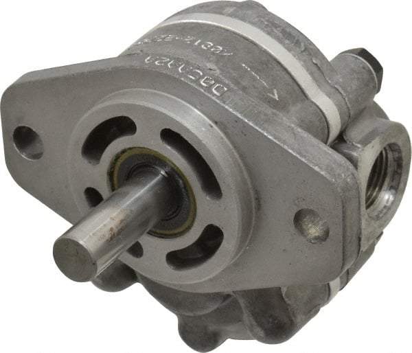 Parker - 0.9 GPM, 7/8-14 UNF-2B SAE Inlet Size, 2,500 RPM, 1/2" Shaft Diam, SAE AA Mount, Hydraulic Gear Pump - 0.89 GPM at 1,800 RPM, 1.78 GPM at 3,600 RPM, 2,500 psi Max Working Pressure, 7/8-14 SAE Port Size - Eagle Tool & Supply