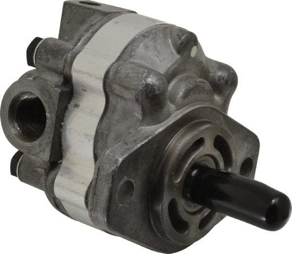 Parker - 3.1 GPM, 7/8-14 UNF-2B SAE Inlet Size, 2,500 RPM, 1/2" Shaft Diam, SAE AA Mount, Hydraulic Gear Pump - 3.15 GPM at 1,800 RPM, 6.3 GPM at 3,600 RPM, 2,500 psi Max Working Pressure, 7/8-14 SAE Port Size - Eagle Tool & Supply