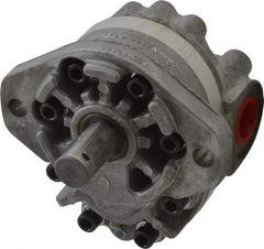 Parker - 4.7 GPM, 1-1/6-12 UNF-2B SAE Inlet Size, 2,500 RPM, 3/4" Shaft Diam, SAE A Mount, Hydraulic Gear Pump - 4.7 GPM at 1,800 RPM, 9.4 GPM at 3,600 RPM, 2,500 psi Max Working Pressure, 1-1/16-12 SAE Port Size - Eagle Tool & Supply