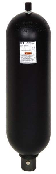 Parker - 2-1/2 Gallon Tank Capacity, Bladder Type Accumulator - 555 Cu In Capacity, 21.9" High - Eagle Tool & Supply