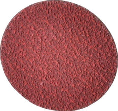 Norton - 2" Disc Diam, 60 Grit, Ceramic Alumina Quick Change Disc - Type R Attaching System, Coated, Red, Medium Grade, 25,000 RPM, R981 Series - Eagle Tool & Supply