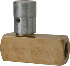 Parker - 25 GPM 3/4 Inlet Brass Hydraulic Control Valve - 3/4-14 Thread - Eagle Tool & Supply