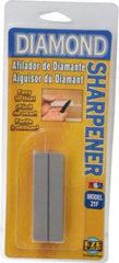 Eze Lap - 3" Long x 1" Wide x 1/4" Thick, Diam ond Sharpening Stone - Flat, 600 Grit, Fine Grade - Eagle Tool & Supply