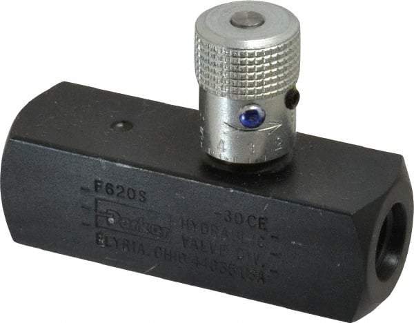 Parker - 5 GPM 9/16 Inlet Steel Hydraulic Control Valve - 9/16-18 Thread - Eagle Tool & Supply