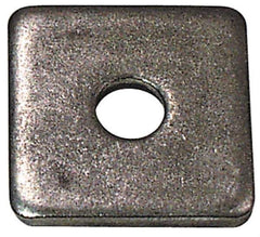 Gibraltar - 5/8" Bolt, 2" Square, Galvanized Finish, Steel Square Flat Washer - 11/16" ID, 1/4" Thick - Eagle Tool & Supply