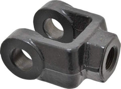 Schrader Bellows - 3/4-16 Thread, Hydraulic Cylinder Female Rod Clevis - 11,200 Lb Capacity - Eagle Tool & Supply