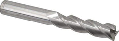 Accupro - 3/4", 3" LOC, 3/4" Shank Diam, 6" OAL, 3 Flute, Solid Carbide Square End Mill - Single End, Uncoated, Spiral Flute, 40° Helix, Centercutting, Right Hand Cut, Right Hand Flute - Eagle Tool & Supply