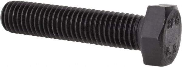 Value Collection - M12x1.75mm Metric Coarse, 55mm Length Under Head Hex Head Cap Screw - Fully Threaded, Grade 8.8 Steel, Uncoated, 19mm Hex - Eagle Tool & Supply