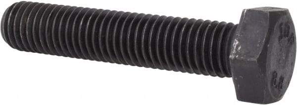 Value Collection - M12x1.75mm Metric Coarse, 60mm Length Under Head Hex Head Cap Screw - Fully Threaded, Grade 8.8 Steel, Uncoated, 19mm Hex - Eagle Tool & Supply