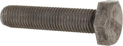 Value Collection - M10x1.25mm Metric Fine, 45mm Length Under Head Hex Head Cap Screw - Fully Threaded, Grade 8.8 Steel, Uncoated, 17mm Hex - Eagle Tool & Supply