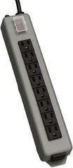 Tripp-Lite - 9 Outlets, 120 VAC15 Amps, 15' Cord, Power Outlet Strip - Keyhole, Tab Mount, 5-15 NEMA Configuration, 13-3/4" Strip - Eagle Tool & Supply
