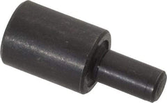 Gibraltar - 23/32" OAL, 1/2" Head Height, 3/8" OD, Low Carbon Steel, Ground, Press Fit Rest Button - Black Oxide Coating, 0.1885" Pin Diam - Eagle Tool & Supply