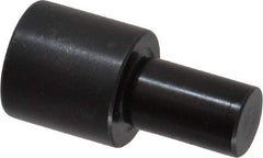 Gibraltar - 1-3/32" OAL, 5/8" Head Height, 5/8" OD, Low Carbon Steel, Ground, Press Fit Rest Button - Black Oxide Coating, 3/8" Pin Diam - Eagle Tool & Supply