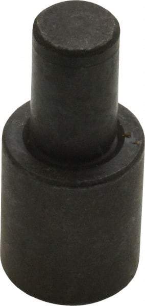 Gibraltar - 1-7/32" OAL, 3/4" Head Height, 5/8" OD, Low Carbon Steel, Ground, Press Fit Rest Button - Black Oxide Coating, 3/8" Pin Diam - Eagle Tool & Supply