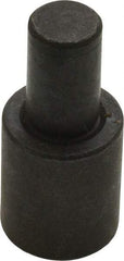 Gibraltar - 1-7/32" OAL, 3/4" Head Height, 5/8" OD, Low Carbon Steel, Ground, Press Fit Rest Button - Black Oxide Coating, 3/8" Pin Diam - Eagle Tool & Supply