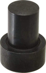 Gibraltar - 1-31/32" OAL, 3/4" Head Height, 1-1/2" OD, Low Carbon Steel, Ground, Press Fit Rest Button - Black Oxide Coating, 1.001" Pin Diam - Eagle Tool & Supply