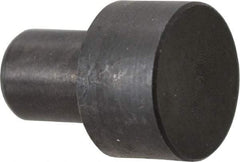 Gibraltar - 27/32" OAL, 3/8" Head Height, 5/8" OD, 52100 Steel, Unground, Press Fit Rest Button - Black Oxide Coating, 3/8" Pin Diam - Eagle Tool & Supply