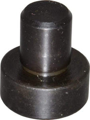 Gibraltar - 0.969" OAL, 3/8" Head Height, 7/8" OD, 52100 Steel, Unground, Press Fit Rest Button - Black Oxide Coating, 1/2" Pin Diam - Eagle Tool & Supply
