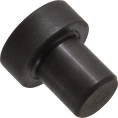 Gibraltar - 1-3/32" OAL, 3/8" Head Height, 1" OD, 52100 Steel, Unground, Press Fit Rest Button - Black Oxide Coating, 5/8" Pin Diam - Eagle Tool & Supply