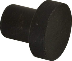 Gibraltar - 1-7/32" OAL, 3/8" Head Height, 1-1/4" OD, 52100 Steel, Unground, Press Fit Rest Button - Black Oxide Coating, 3/4" Pin Diam - Eagle Tool & Supply