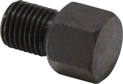 Gibraltar - 13/16" OAL, 3/8" Head Height, Low Carbon Steel, Threaded Rest Button - Black Oxide Coating, 3/8-24 Thread, 1/2" Hex - Eagle Tool & Supply